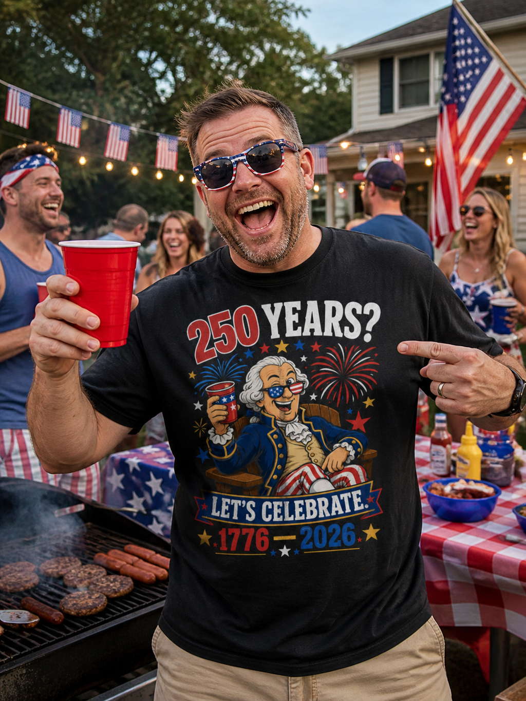 Let's Celebrate - America 250 T-shirt