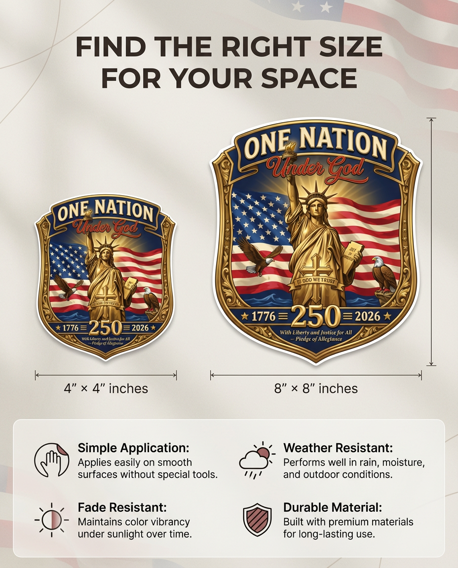 USA 250 Eagle Sticker