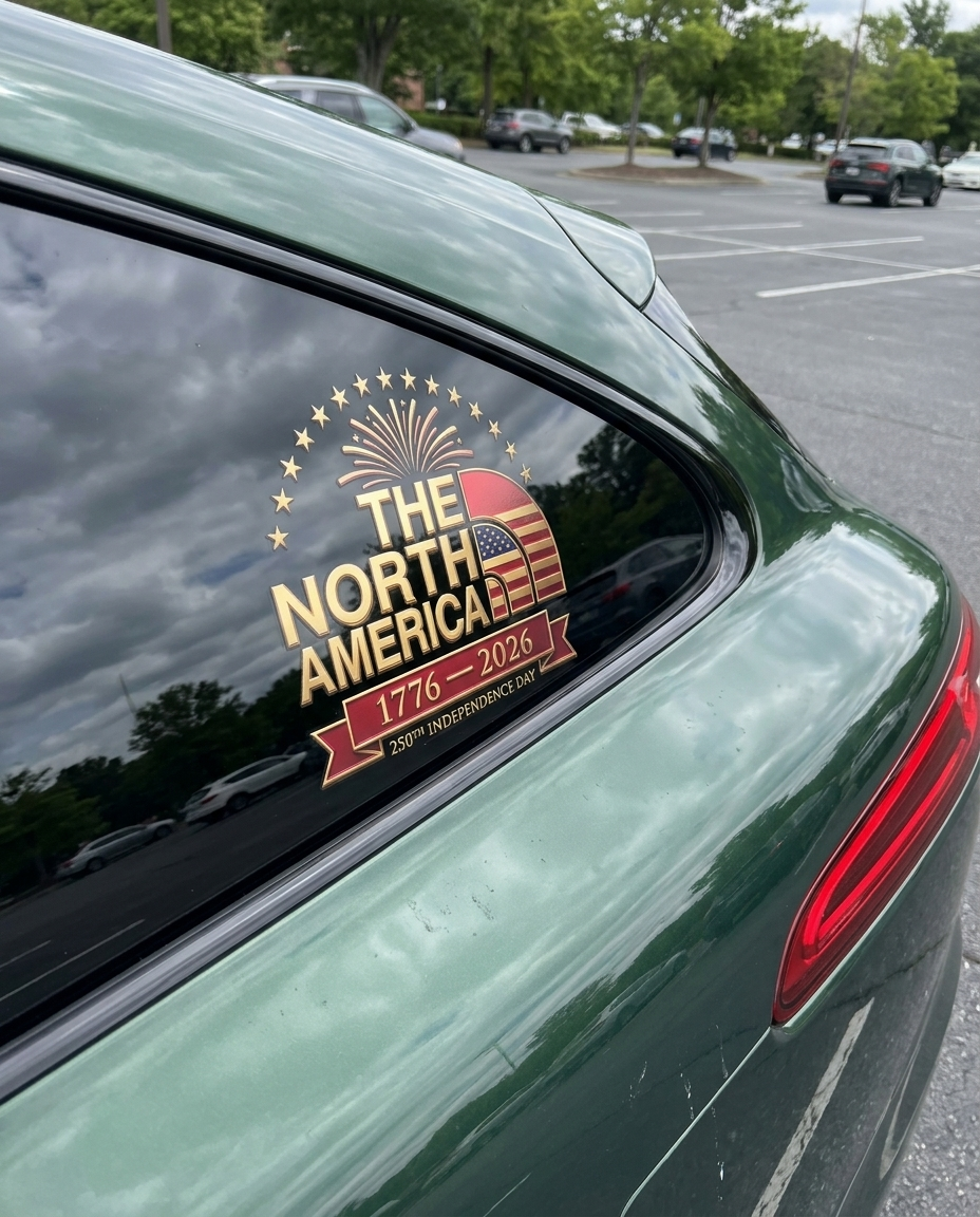 The North America 250 - Premium UV DTF 3D Sticker